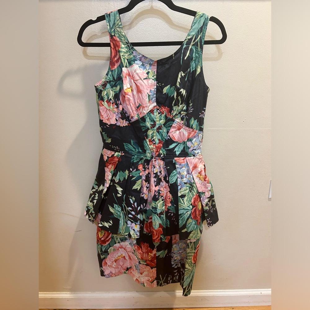Vintage Karen Alexander 80s peplum Dress